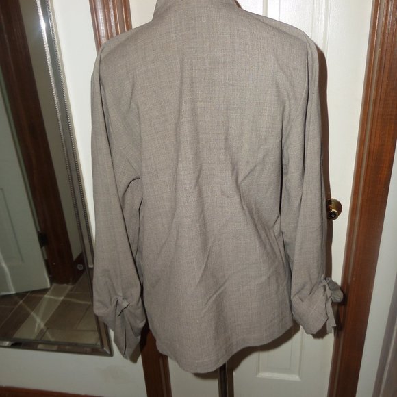 Thin wool blend loose jacket - Picture 4 of 5